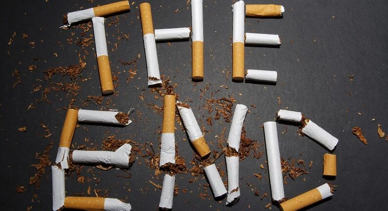 счупени цигари и последици от отказването от тютюнопушенето