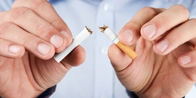 счупена цигара и вредата от тютюнопушенето